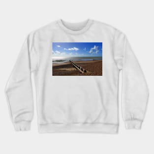 Angmering on Sea Beach Sussex England Crewneck Sweatshirt